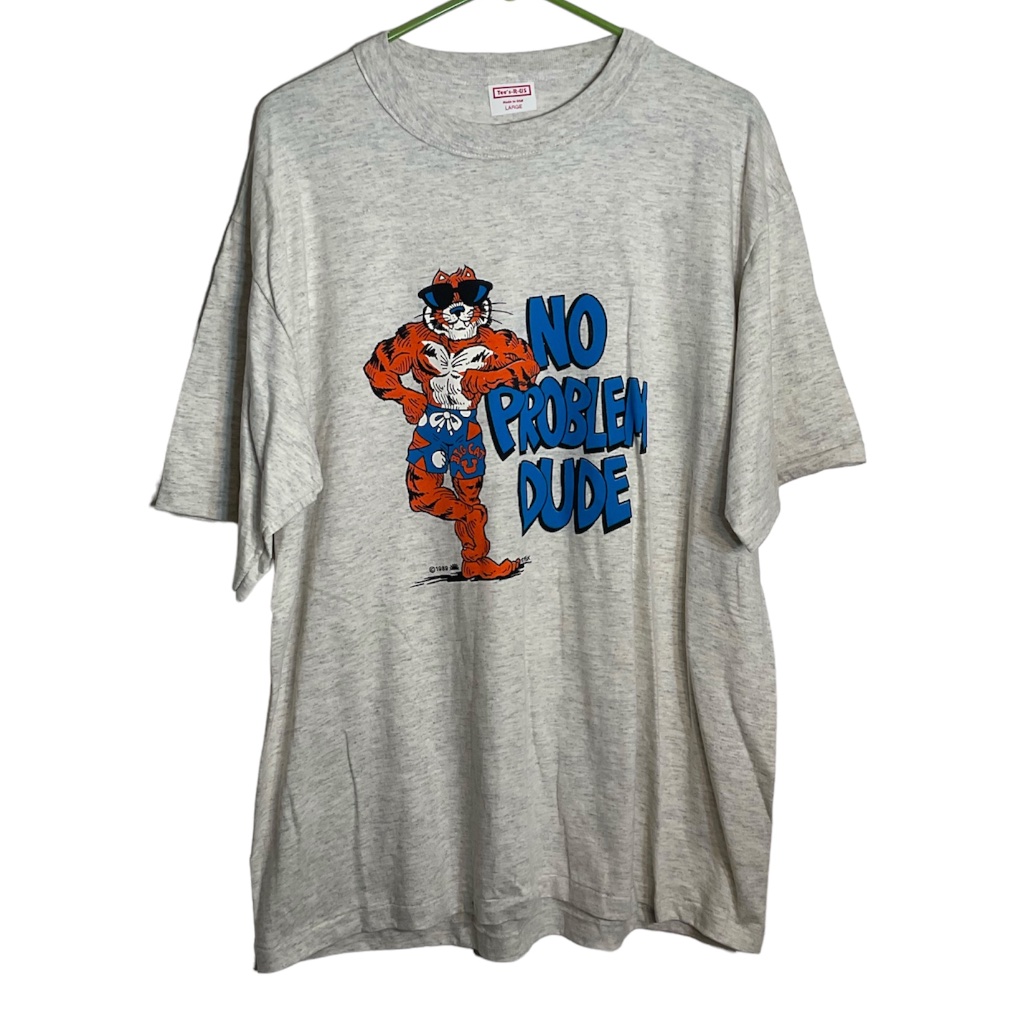 Vintage 1989 No Problem Dude T-Shirt Size Large